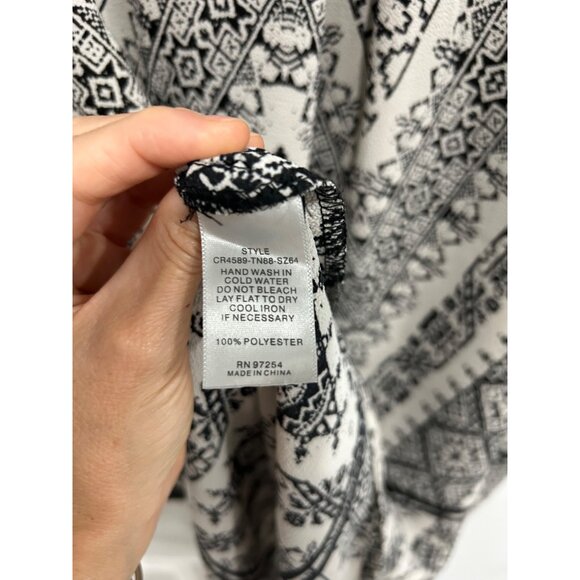 One Clothing Los Angeles Sleeveless Printed Tunic Dress Sz L - Picture 6 of 8